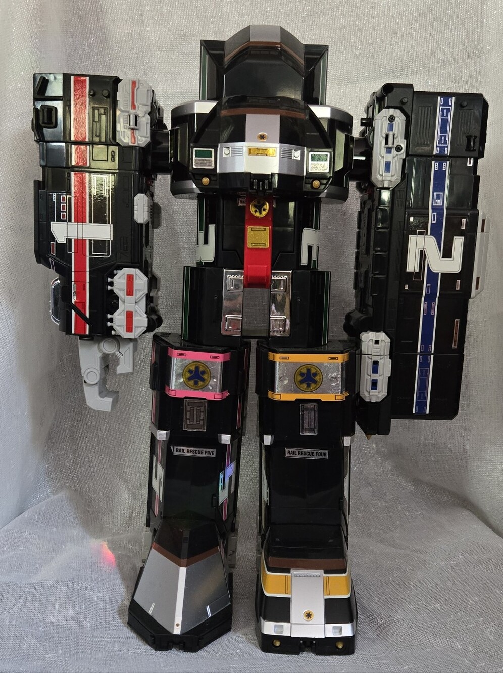 Vintage Power Rangers Bandai Super Minipla Kyuukyuu Sentai GoGoFive Grand Liner